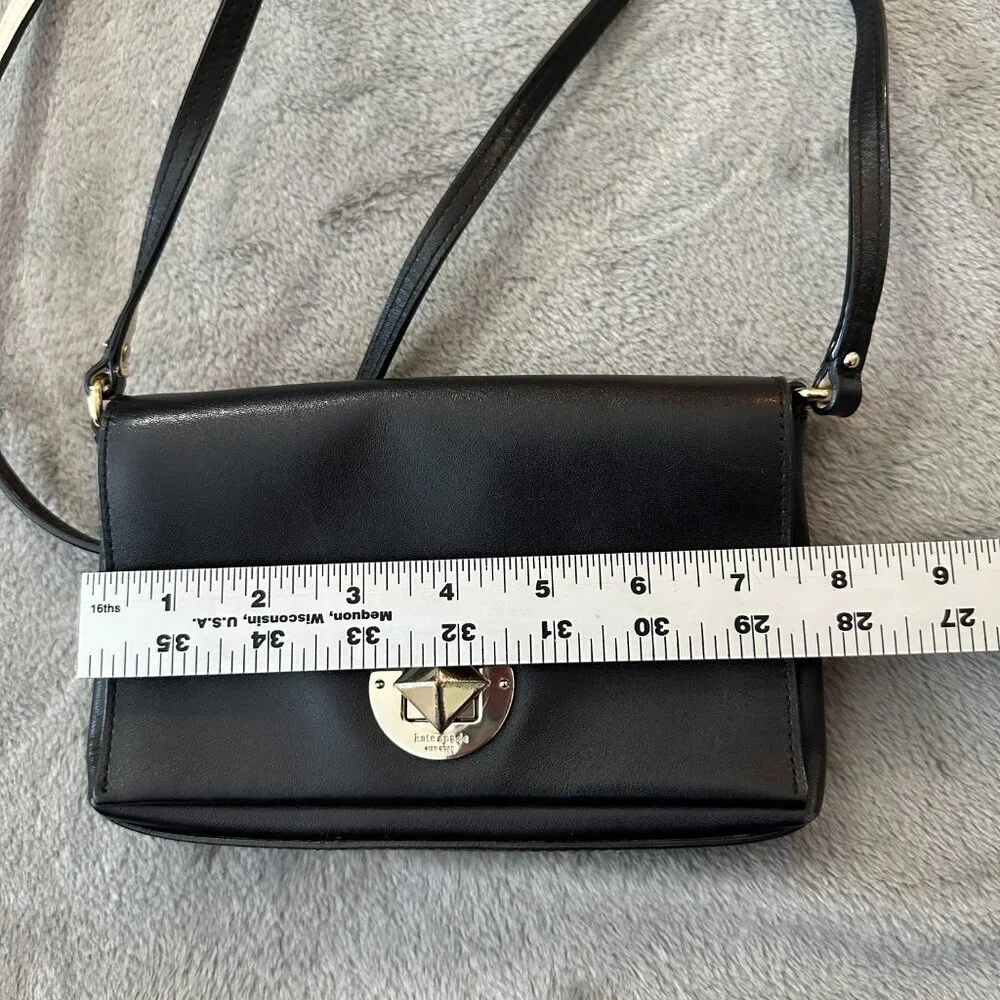 Kate Spade Black Leather Mini Crossbody Purse Newbury Lane Sally Bag